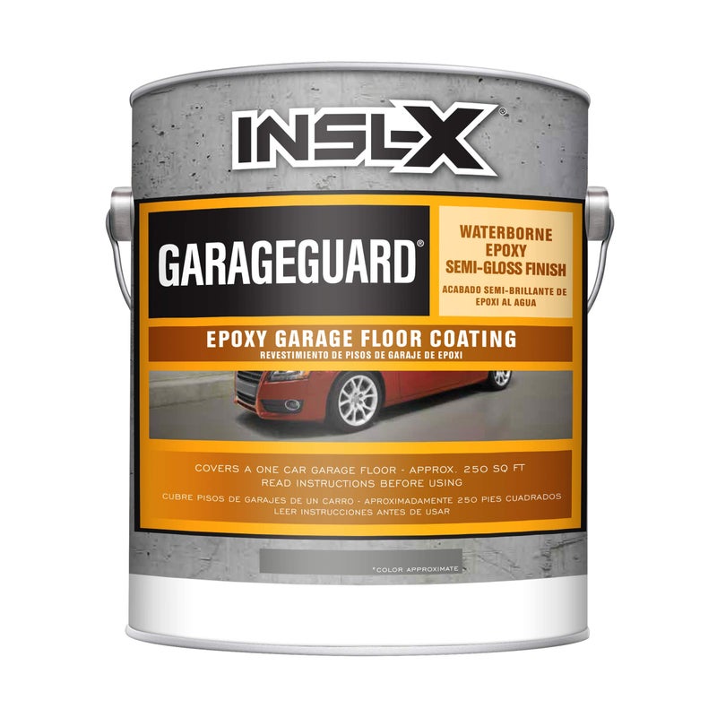 INSL-X Garage Guard Waterbased Epoxy Semi-Gloss Floor Paint, 1 Gallon Kit, Showroom Gray - Image 1